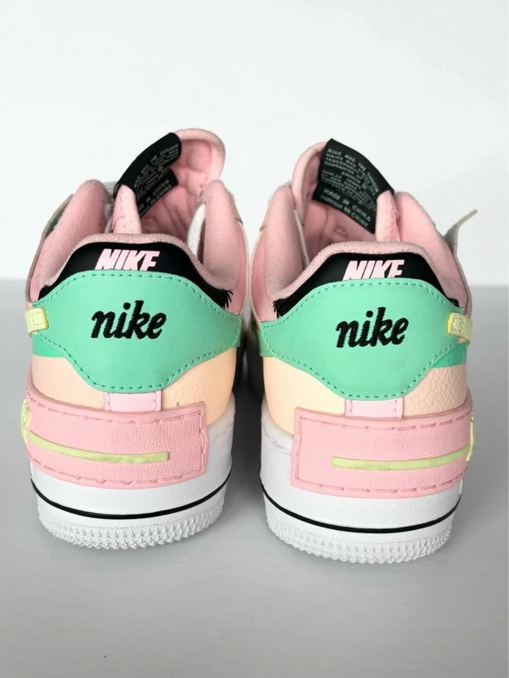 Nike Air Force 1 Shadow Arctic Punch/Crimson Tint/Green Glow/Barely Volt. 7.5 - Picture 5 of 5
